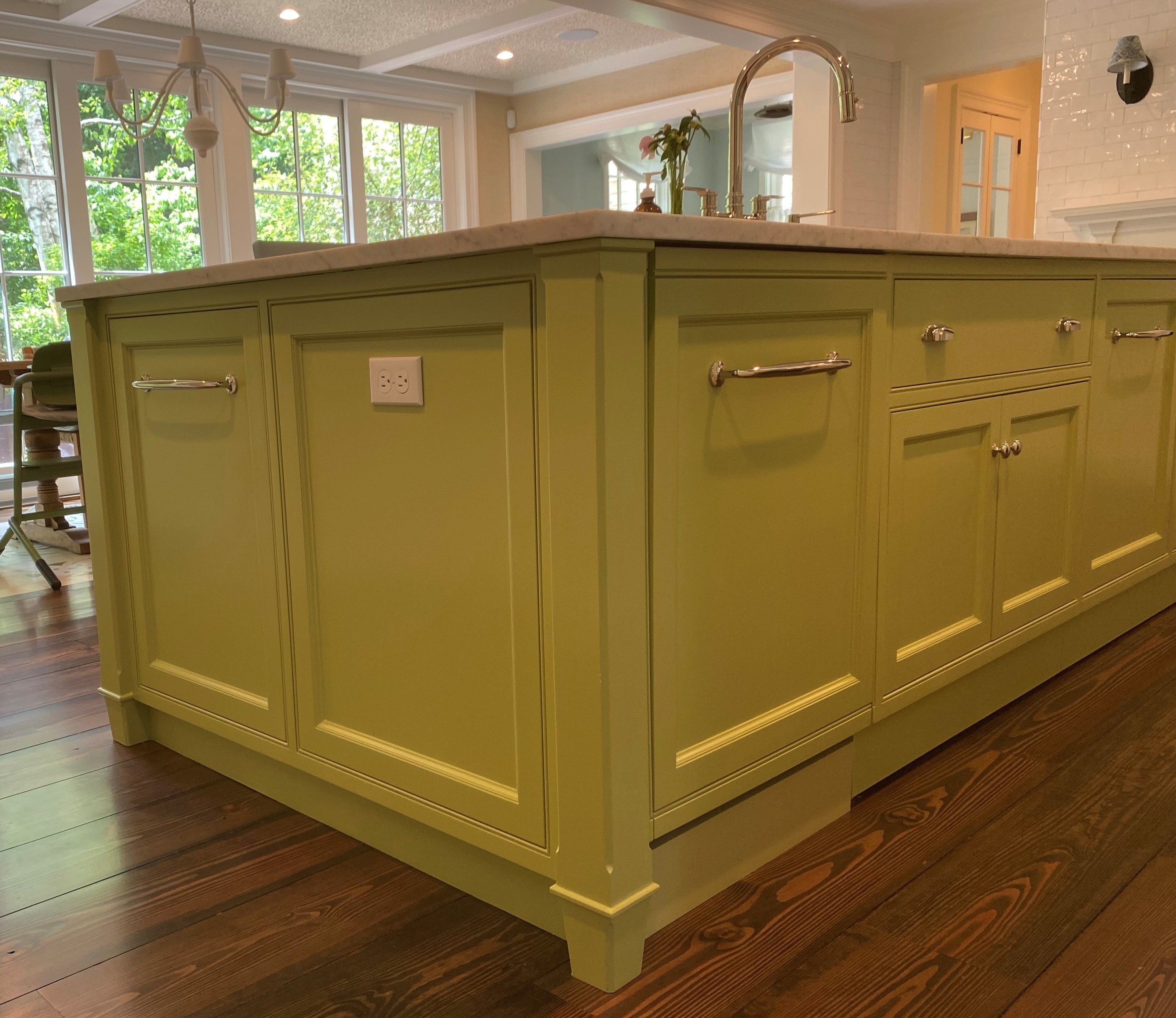 Concord Kitchen — 2 Large Green Island