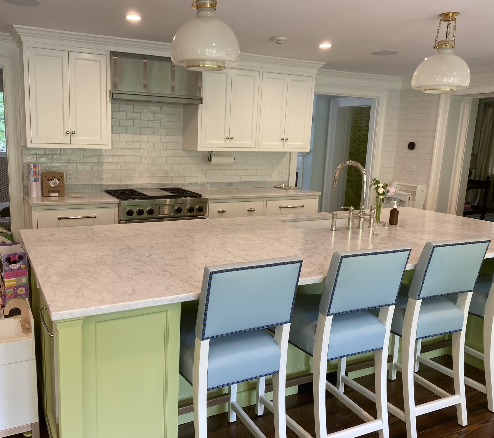 Concord Kitchen — 5 Green and White Kitchen