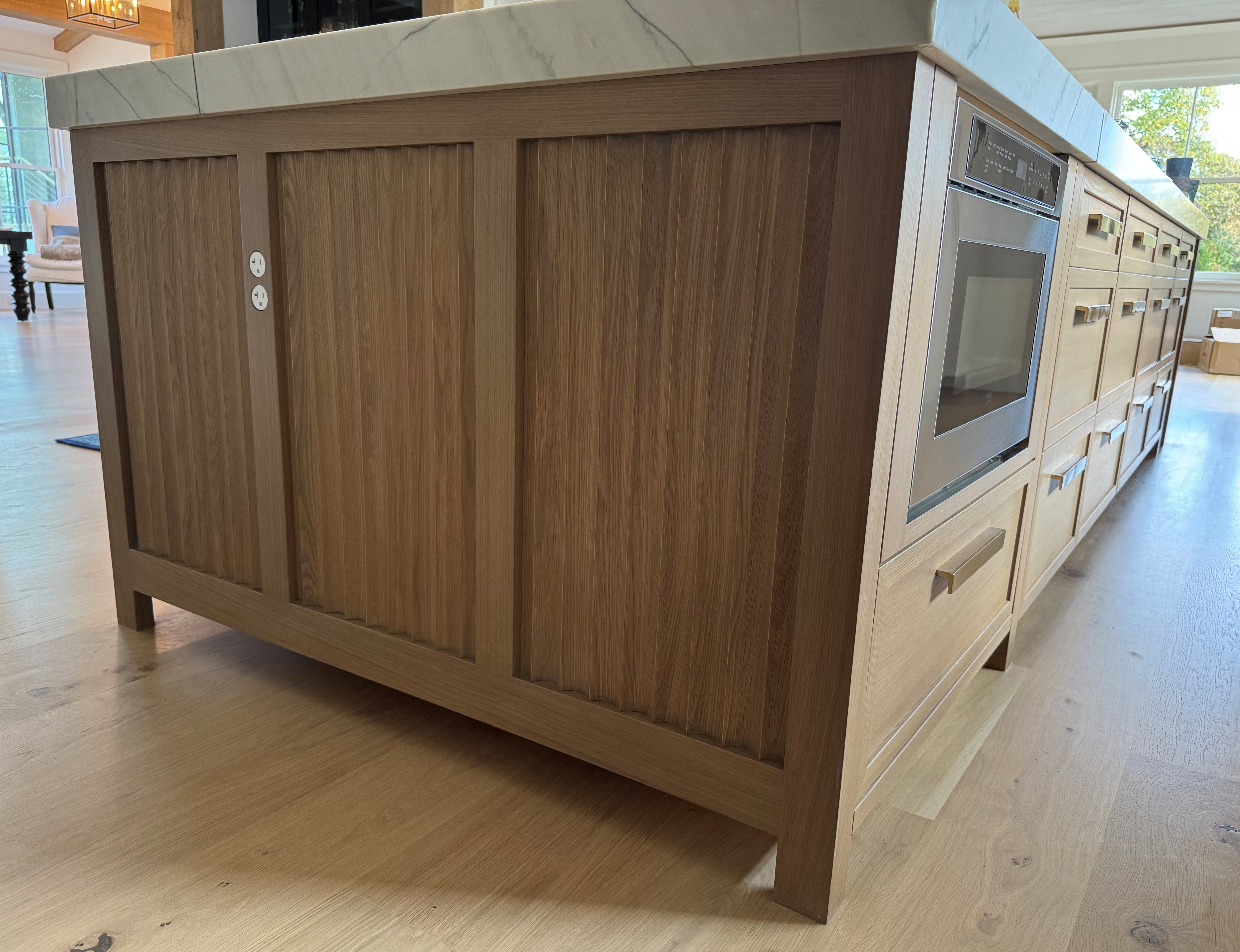 Needham Kitchen — 8 Rift White Oak Island