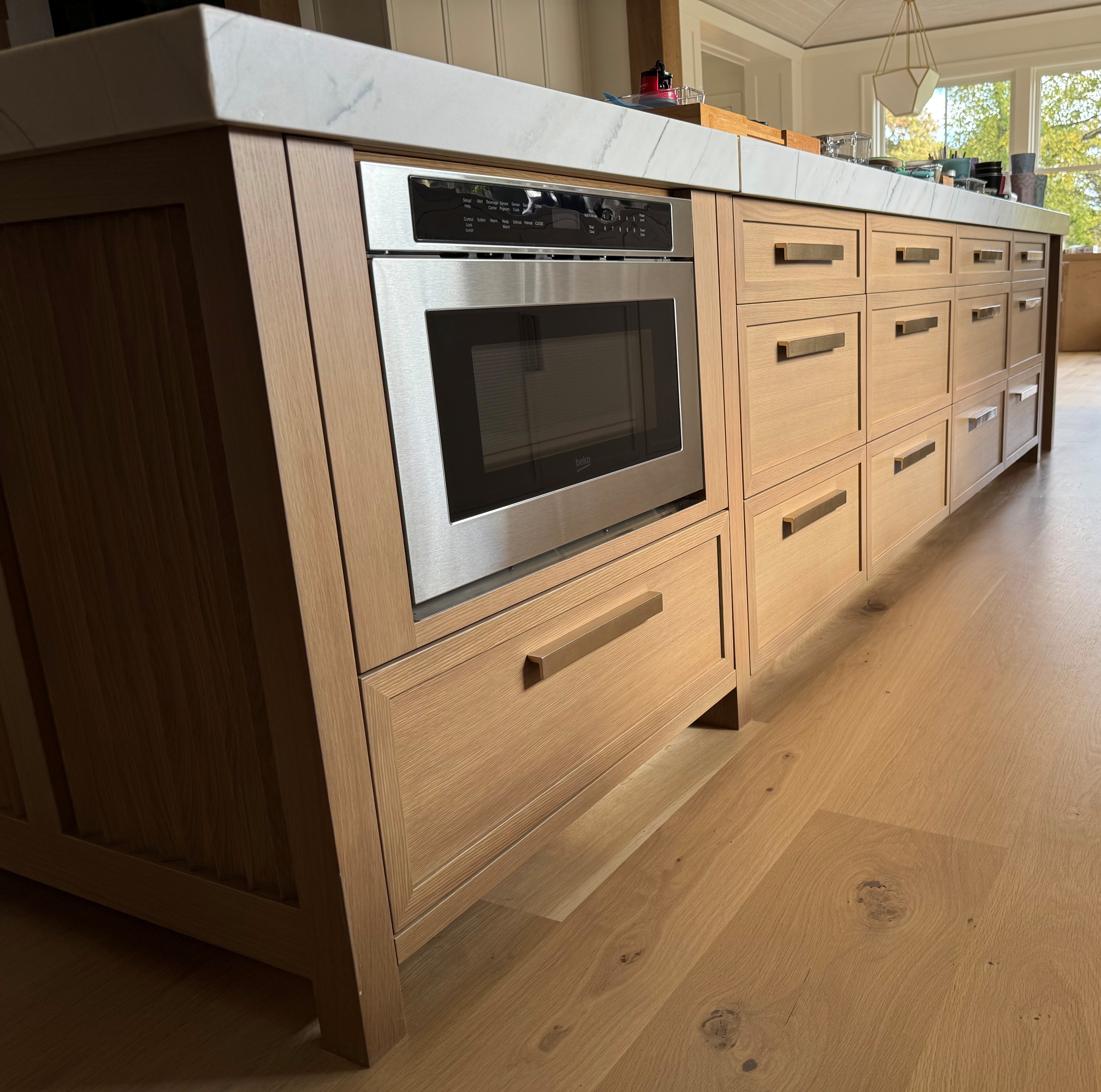 Needham Kitchen — 10 Rift White Oak Island