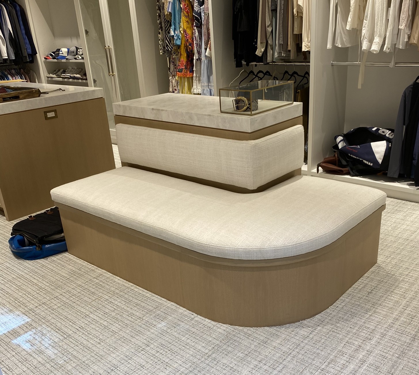 Weston Dressing Room — 2 Curved  Bench